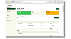 VinoCheck Order Detail Page